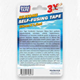 Boss Tape Silikon Kaynayan Tamir Bandı En:25mm Boy:1,5mt Beyaz