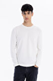 Bisiklet Yaka Slim Fit Basic Erkek Triko Kazak