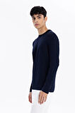 Bisiklet Yaka Slim Fit Basic Erkek Triko Kazak