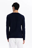 Bisiklet Yaka Slim Fit Basic Erkek Triko Kazak