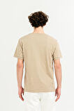 Bisiklet Yaka Kol Ucu Duble %100 Pamuk Slim Fit Erkek T-shirt