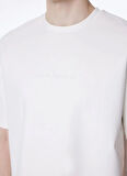 Bisiklet Yaka Arka Eteği Garnili Oversize Erkek T-shirt