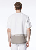 Bisiklet Yaka Arka Eteği Garnili Oversize Erkek T-shirt
