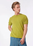 Bisiklet Yaka Kısa Kollu %100 Pamuk Slim Fit Erkek T-shirt