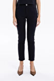 Basic 5 Cep Casual Slim Fit Kadın Dokuma Pantolon