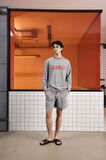 Bisiklet Yaka Baskı Detaylı Regular Fit Erkek Sweatshirt