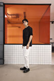Bisiklet Yaka Oversize Erkek T-shirt