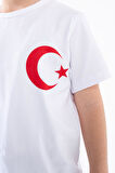 Türk Bayraklı Atatürk Baskılı T-shirt (3 Adet Fiyatı) 4-14 Yaş Kız-Erkek Çocuk  KSB
