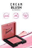 Pastel Profashion Cream Blush Krem Allık No: 41  Finish It Transparan Sabitleyici Pudra
