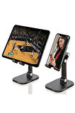 360 Derece Dönebilen Katlanabilir Ayarlanabilir Masaüstü Telefon Tutucu Stand Tablet Tutucu Stand