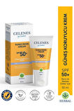 Celenes Herbal Anti-Aging Güneş Kremi SPF 50 – 50 ml | Yaşlanma Karşıtı, Bitkisel İçerikli, Yüz Güneş Koruyuc