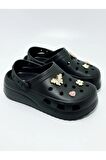 Akınalbella Kadın Taşlı Crocs Tipi Gündelik Terlik E428.Z