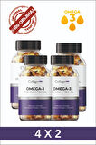 8 Adet Omega-3 Premium Fish Oil 90 Softgel X 1000mg, Balık Yağı, Hidrolize Kolajen
