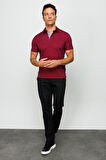 Erkek Polo Yaka T-shirt Bordo