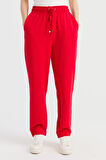 Kadın Cepli Eşofman Pantolon Kırmızı