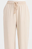 Kadın Cepli Eşofman Pantolon Bej