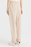 Kadın Cepli Eşofman Pantolon Bej
