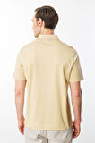 Erkek Polo Yaka Merserize T-shirt Sarı