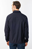 Erkek Polo Yaka Göğsü Cepli Mont K.Lacivert