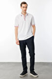 Erkek Polo Yaka T-shirt Beyaz
