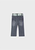 Mayoral Kız Bebek Fular Kemerli Denim Pantolon