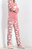 Polar Pijama Takımı Pudrabeyaz