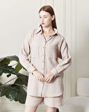 SOFT %100 KOTON KUMAŞ ŞORT GÖMLEK TAKIM