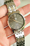 Rustic Silver Black Quartz Kol Saati