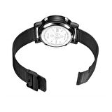 ROLLER DESIGN BLACK STELL MESH KOL SAATİ