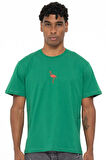 FLAMINGO T-SHIRT GREEN