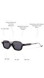 ROYAL EYEWEAR RE33484 SİYAH UNİSEX GÜNEŞ GÖZLÜĞÜ