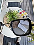 GÜNEŞ GÖZLÜĞÜ KADIN&ERKEK DARK SİYAH,UV-400 KORUMALI ÖZEL CAM, DAYANIKLI ÇERÇEVE, MODERN KARE TASARIM GÖZLÜK,CE SERTİFİKALİ