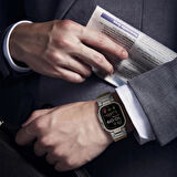 Apple Saat Kordonu Black Napa Ultra 2 49mm bant 42mm 44mm 45mm Mecha bilezik için IWatch serisi 9 8 7 6 5 4 Se 3 2