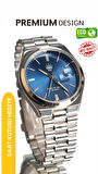 Ocean Silver Blue Kol Saati