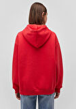 Mavi Logo Kapüşonlu Acı Kırmızı Kadın Sweatshirt 1600361-82054