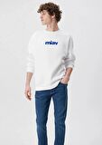Mavi Miav Baskılı Sweatshirt 0610925-620