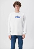 Mavi Miav Baskılı Sweatshirt 0610925-620