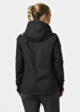 Helly Hansen Women's Black Crew Hooded Midlayer Jacket HHA.34447-990