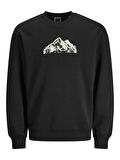 Jack&Jones Jcomountaın Logo Erkek Sweatshirt