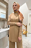 Elfida Triko Takım Camel