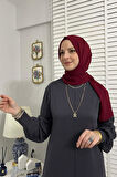 Ecem Antrasit Triko Elbise