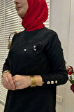 Bilge Triko Tunik Siyah