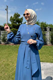 Dilek İndigo Elbise