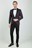 Centone Bordo Smokin Takım Elbise