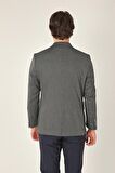Uki Gri Regular Fit 4 Drop Ceket