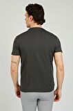 Uki Antrasit Comfort Fit Pamuk Polo Yaka T-Shirt
