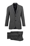Uki Koyu Gri Comfort Fit 6 Drop Takım Elbise