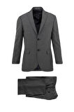 Uki Koyu Gri Comfort Fit 6 Drop Takım Elbise