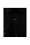 Uki Siyah Slim Fit Uzun Kol Gömlek