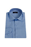 Uki Mavi Comfort Fit Uzun Kol Oxford Klasik Gömlek